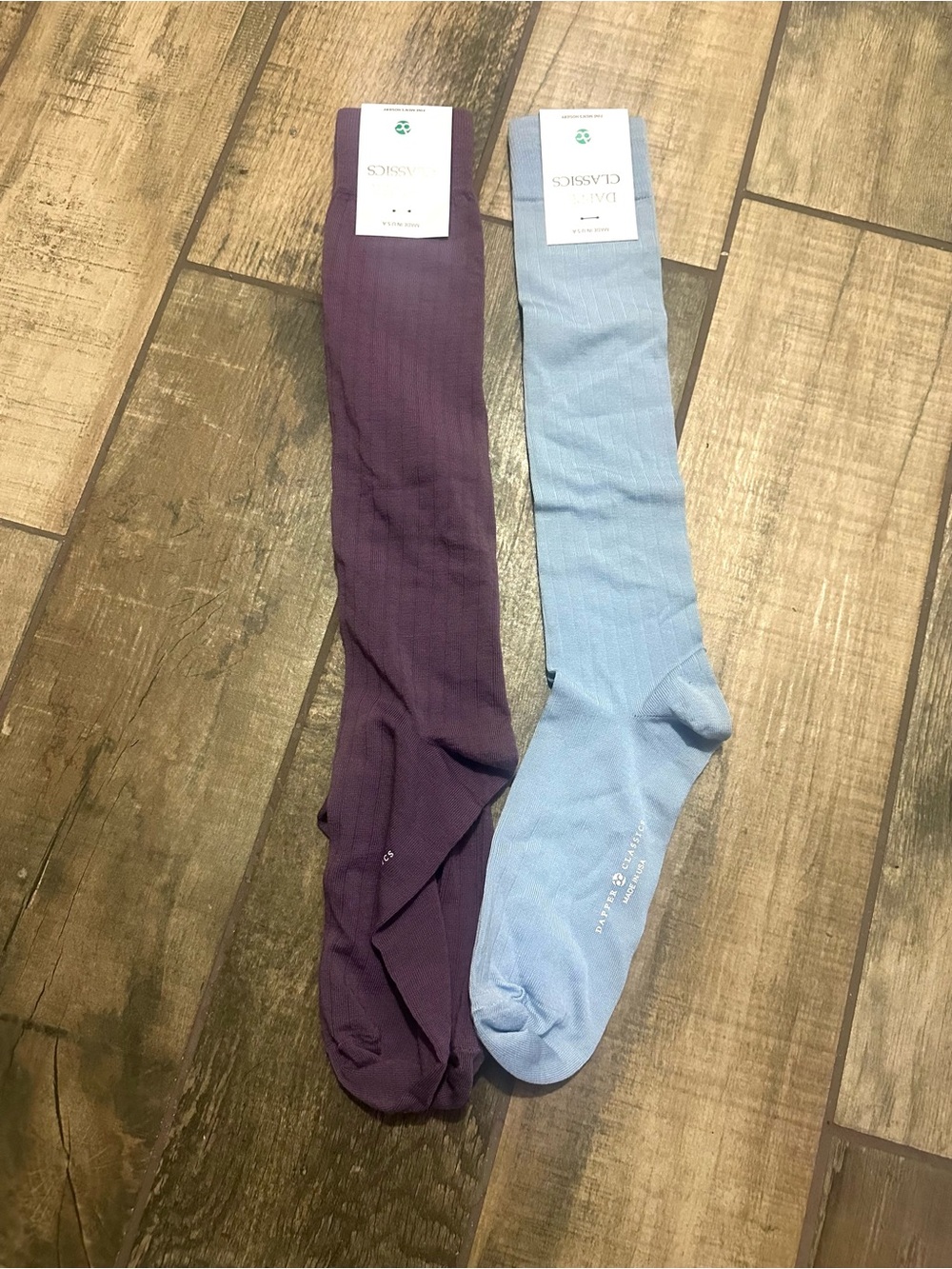 NEW Dapper Classics Ribbed Dress Socks Lot of 2